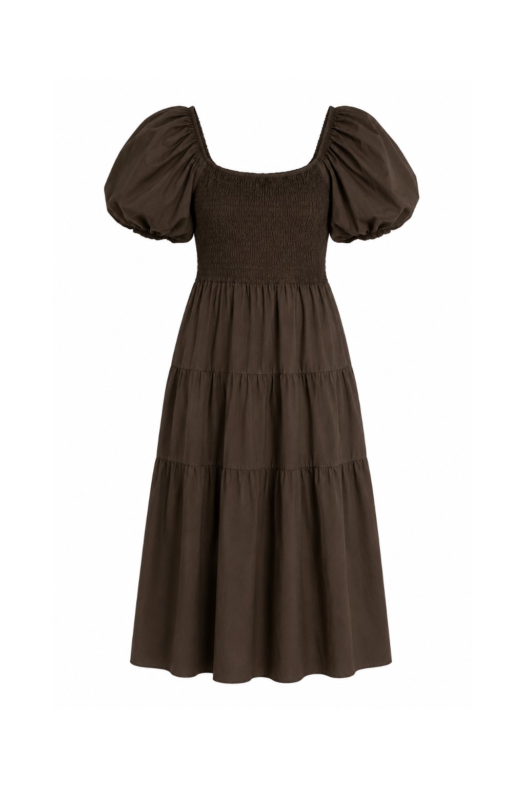 Abito a Balze con Corpetto Smock