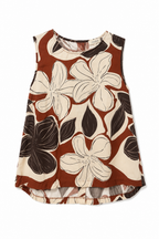 Top Smanicato Floral Bloom in Cotone