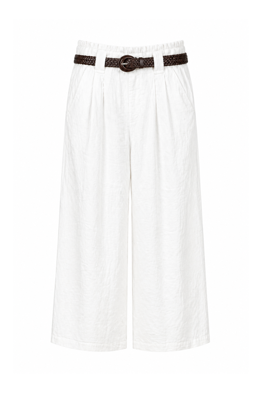 Pantaloni Wide-Leg in Lino