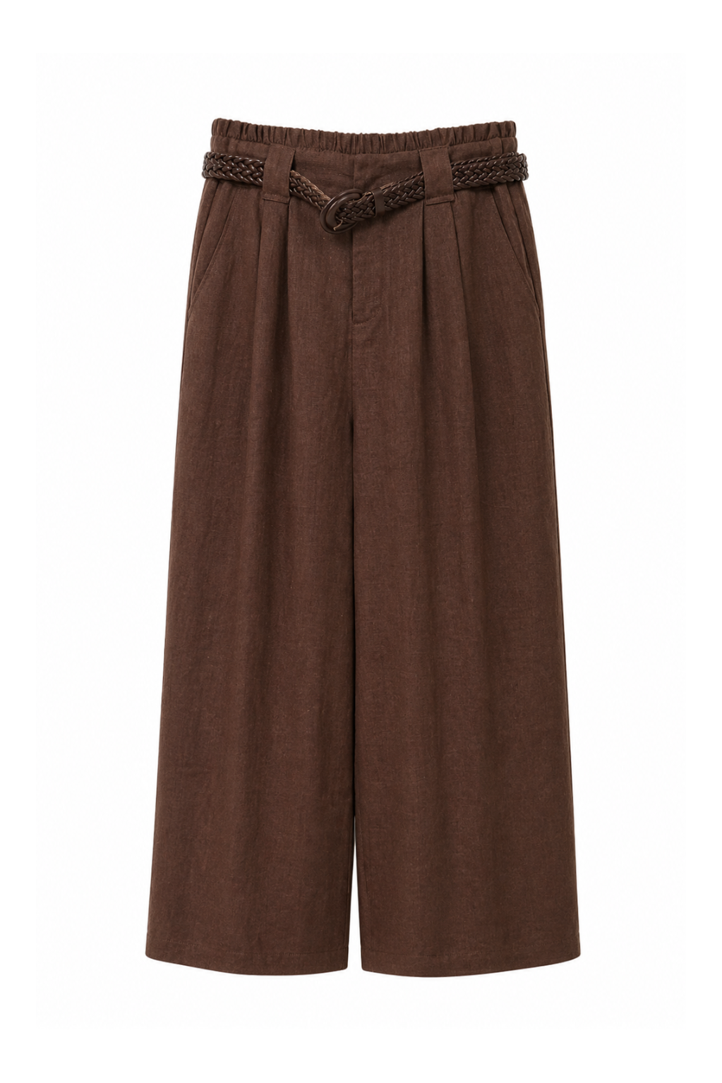 Pantaloni Wide-Leg in Lino