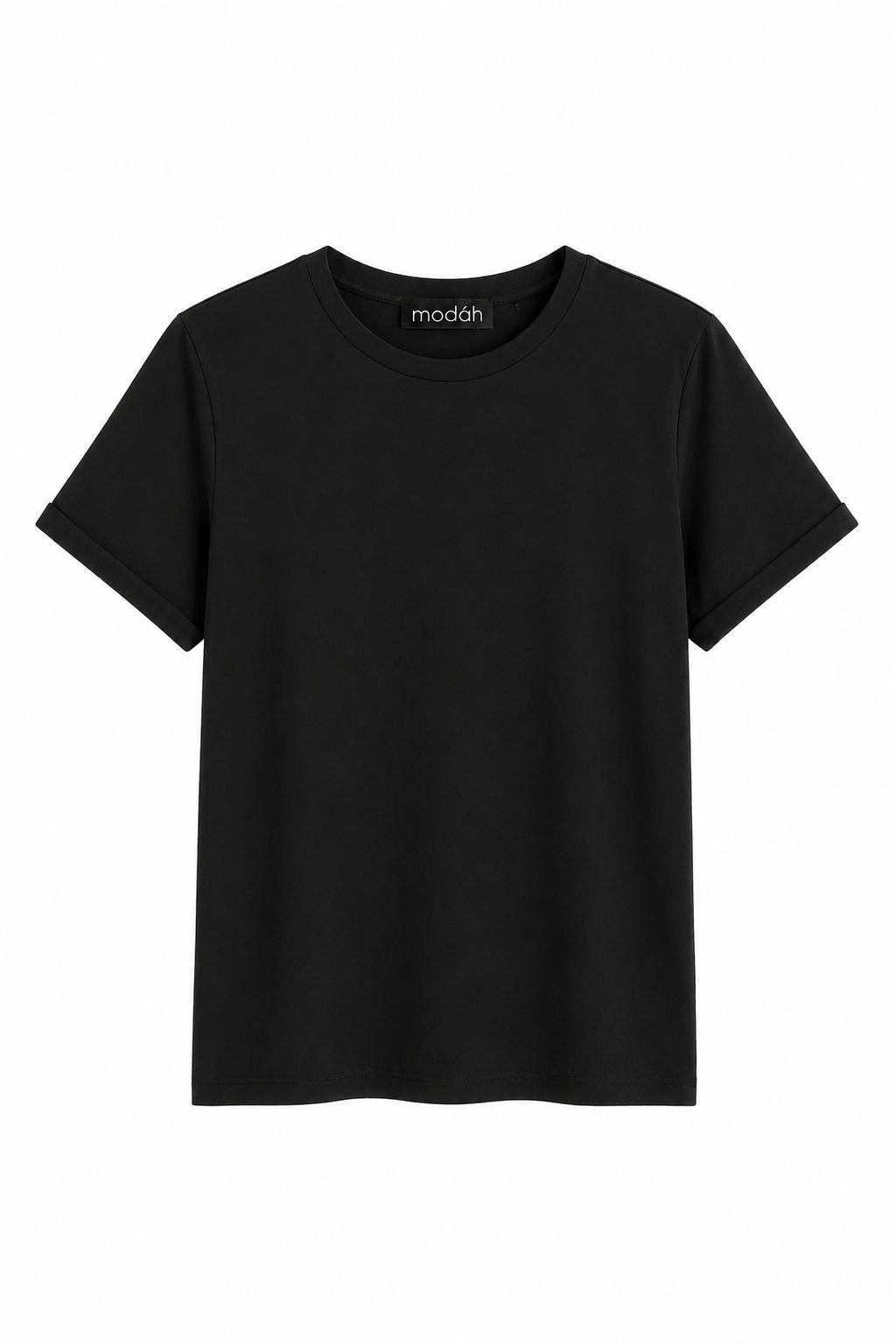 T-shirt Essential a Girocollo con Risvolto