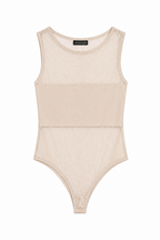 Body Smanicato con Fascia Centrale