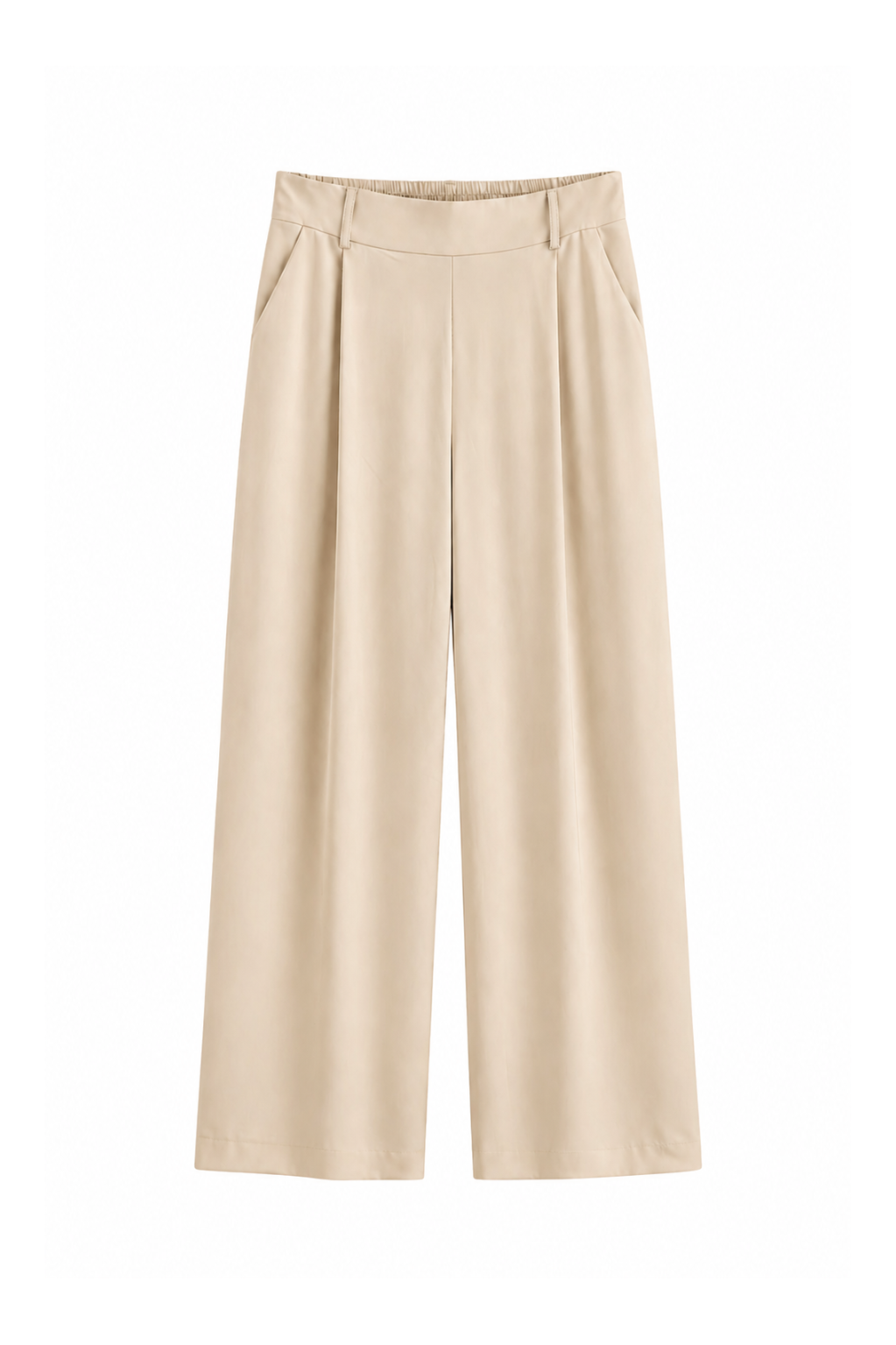 Pantaloni Palazzo Wide-Leg con Pince