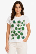 T-shirt con Grafica Floreale Botanica