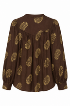 Camicia a Motivi Paisley Dorati