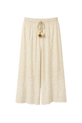 Pantaloni Palazzo in Sangallo con Dettaglio Nappe