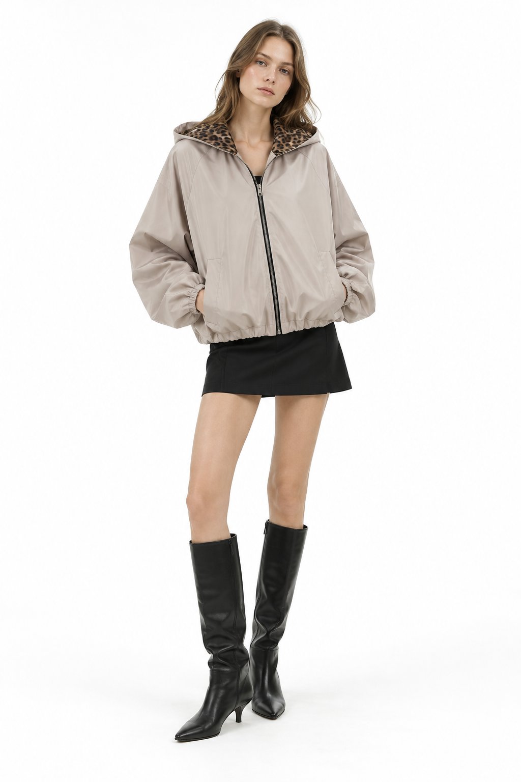 Giacca Double Face Animalier