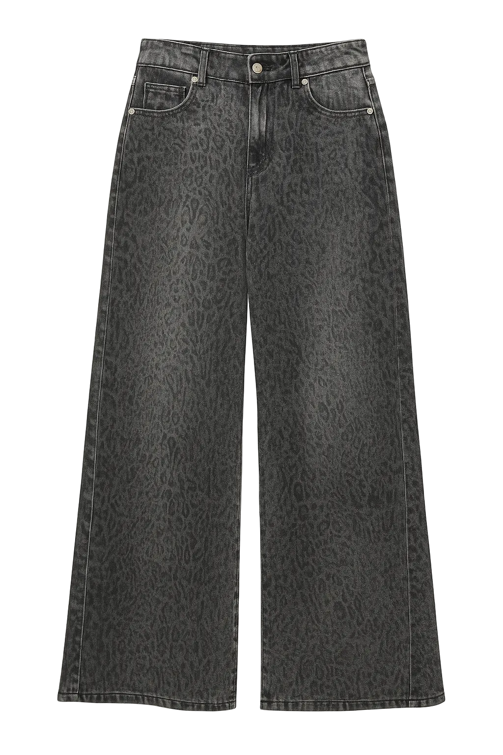 WIDE LEOPARD JEANS
