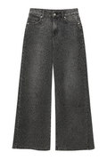 WIDE LEOPARD JEANS