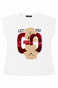 T-shirt "GO" con Teddy Bear