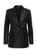 BLAZER DOPPIOPETTO IN ECO-PELLE SARTORIALE