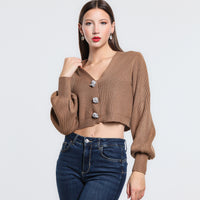 CARDIGAN NODO STRASS SM CAMEL