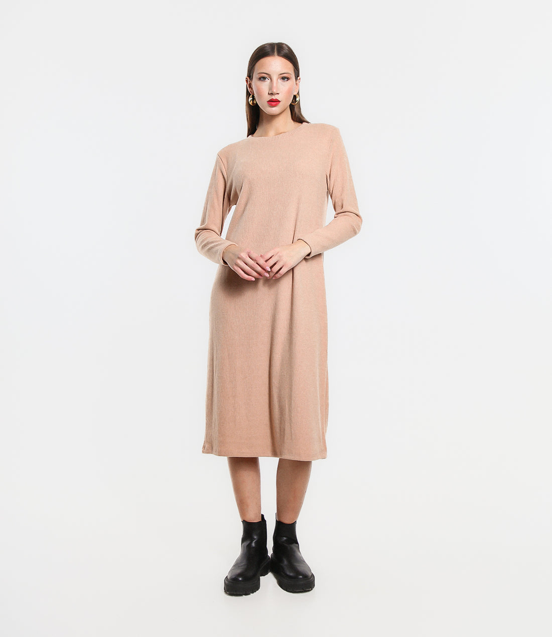 ABITO MIDI VISCOSA SM CAMEL