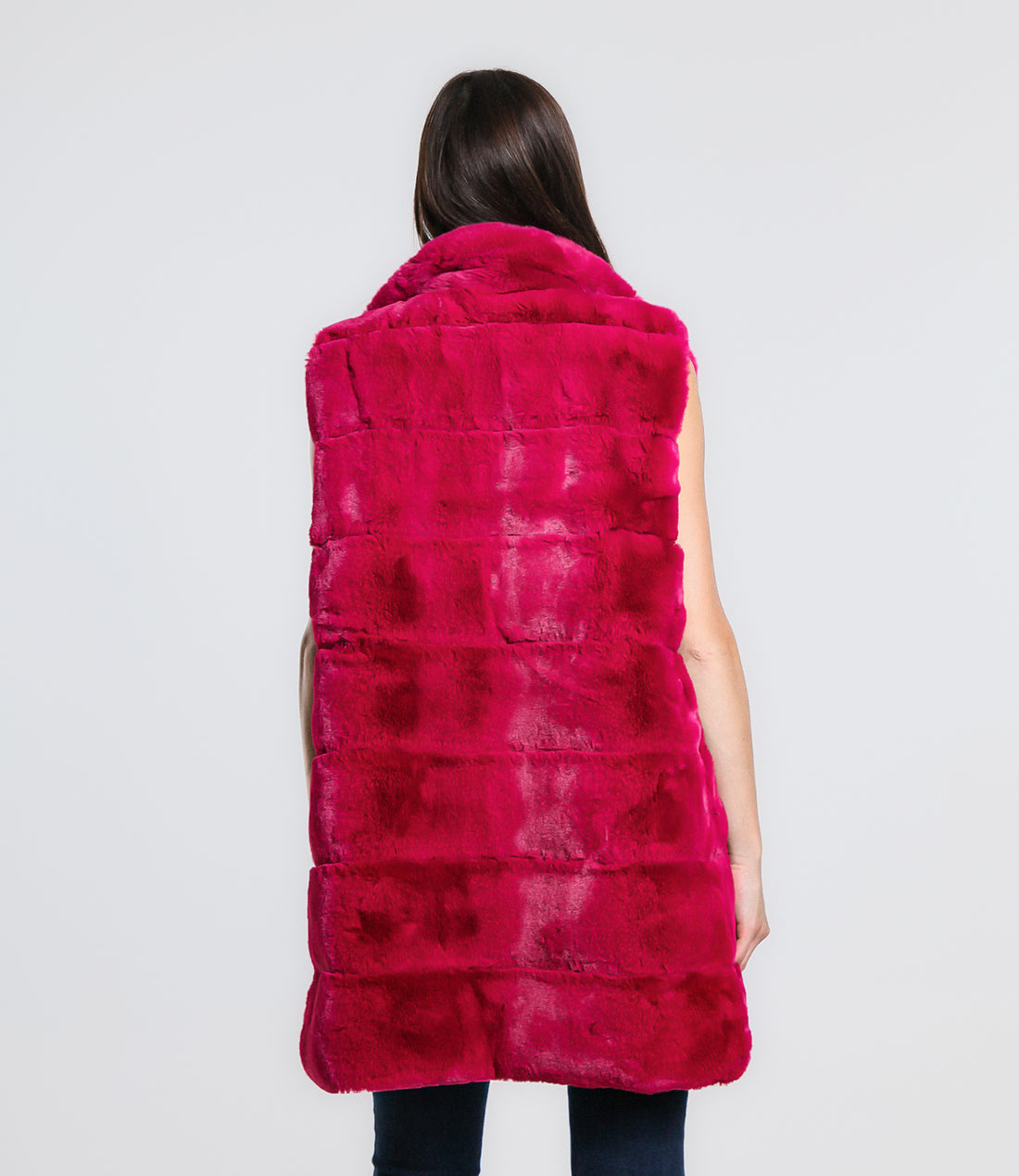 GILET REVERSIBILE IN ECO FUR