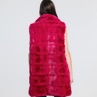 GILET REVERSIBILE IN ECO FUR