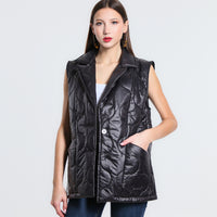 GILET IN ECOPIUMA SM NERO