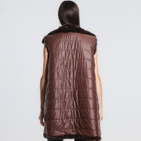 GILET REVERSIBILE IN ECO FUR