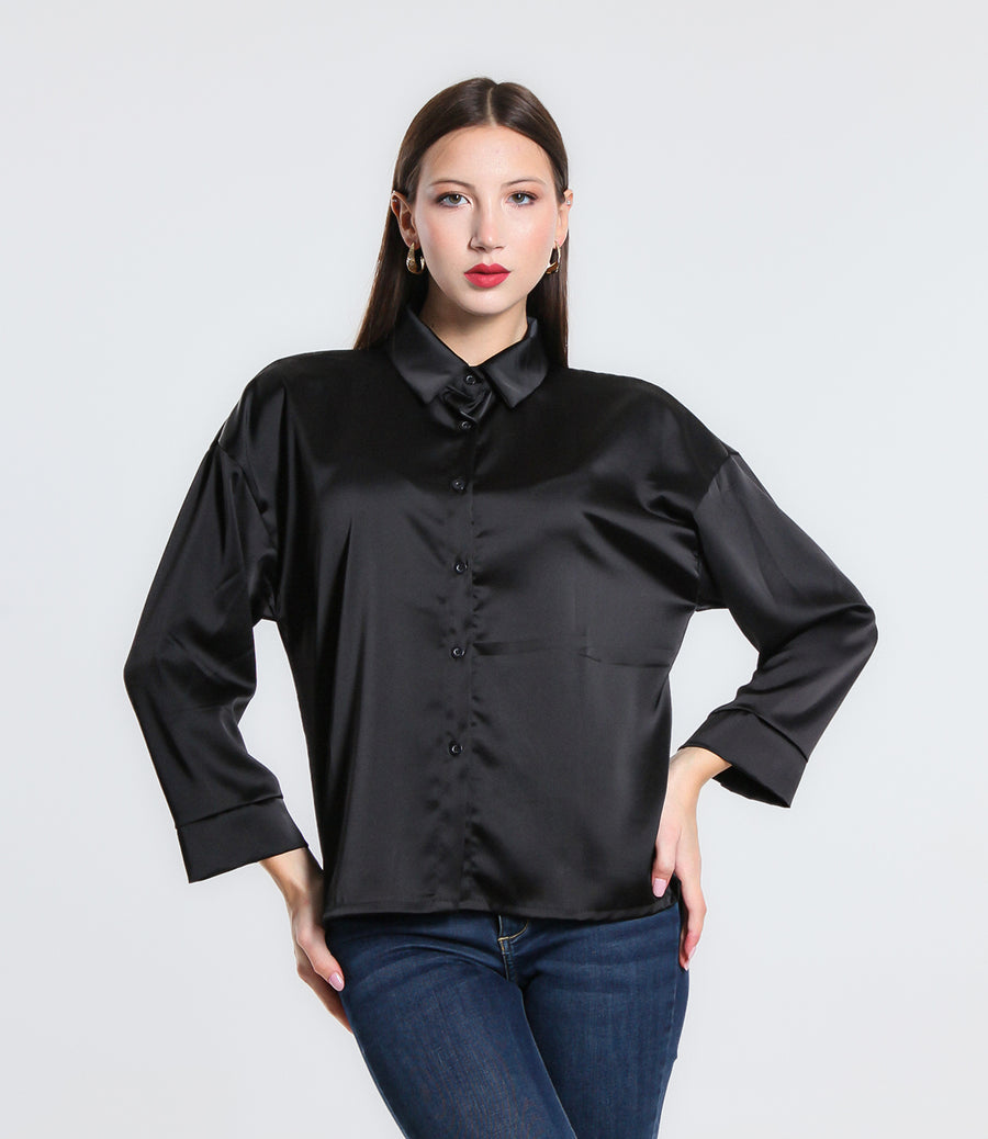 CAMICIA OTTAGON BASIK SM NERO