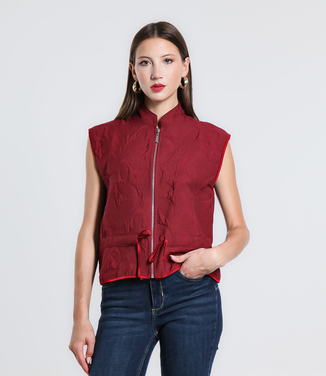 GILET FLOWER SM INDIA