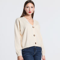 CARDIGAN BOTTONE METALLO