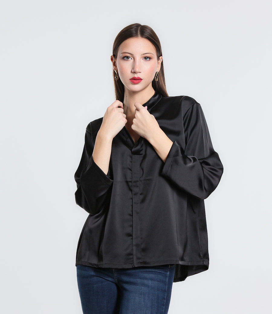 BLUSA VINTAGE BASIK SM NERO