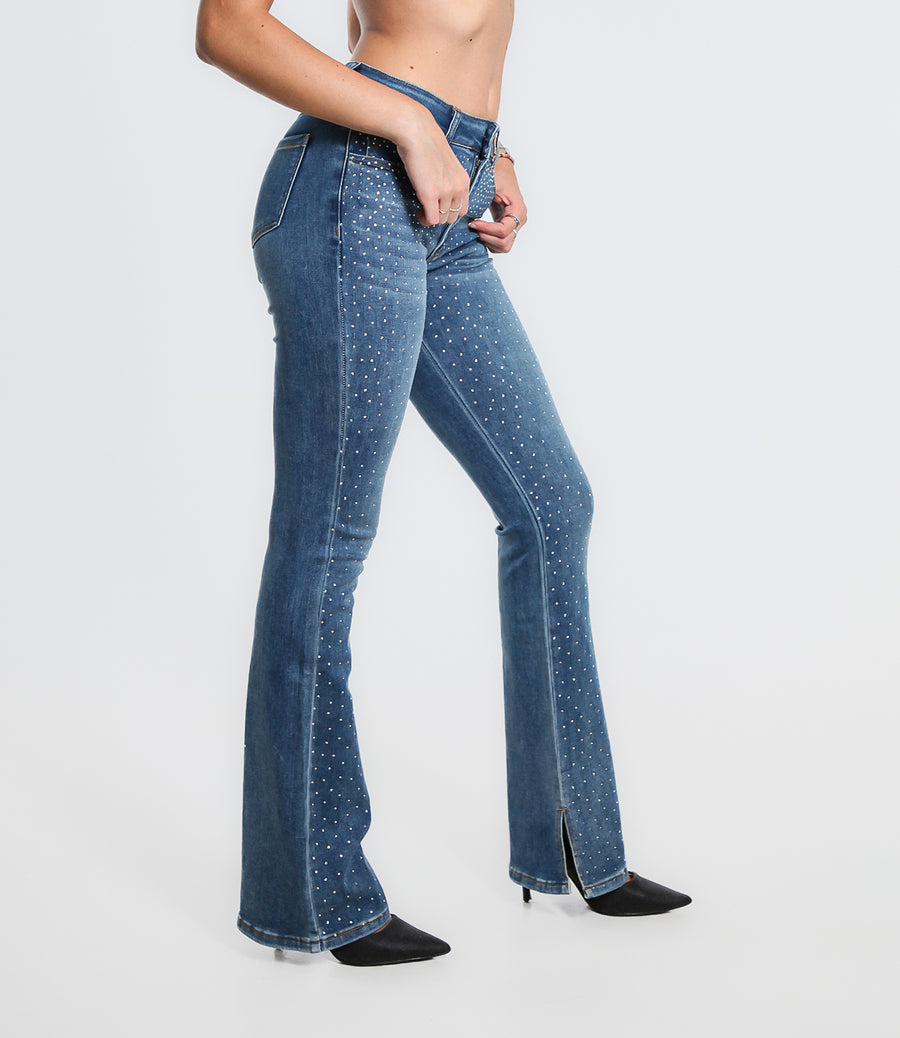 JEANS STRASS L DENIM