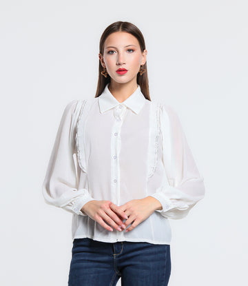 CAMICIA ONE J. SM BIANCO-BIANCO