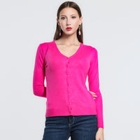 CARDIGAN BASIK SM FUCSIA