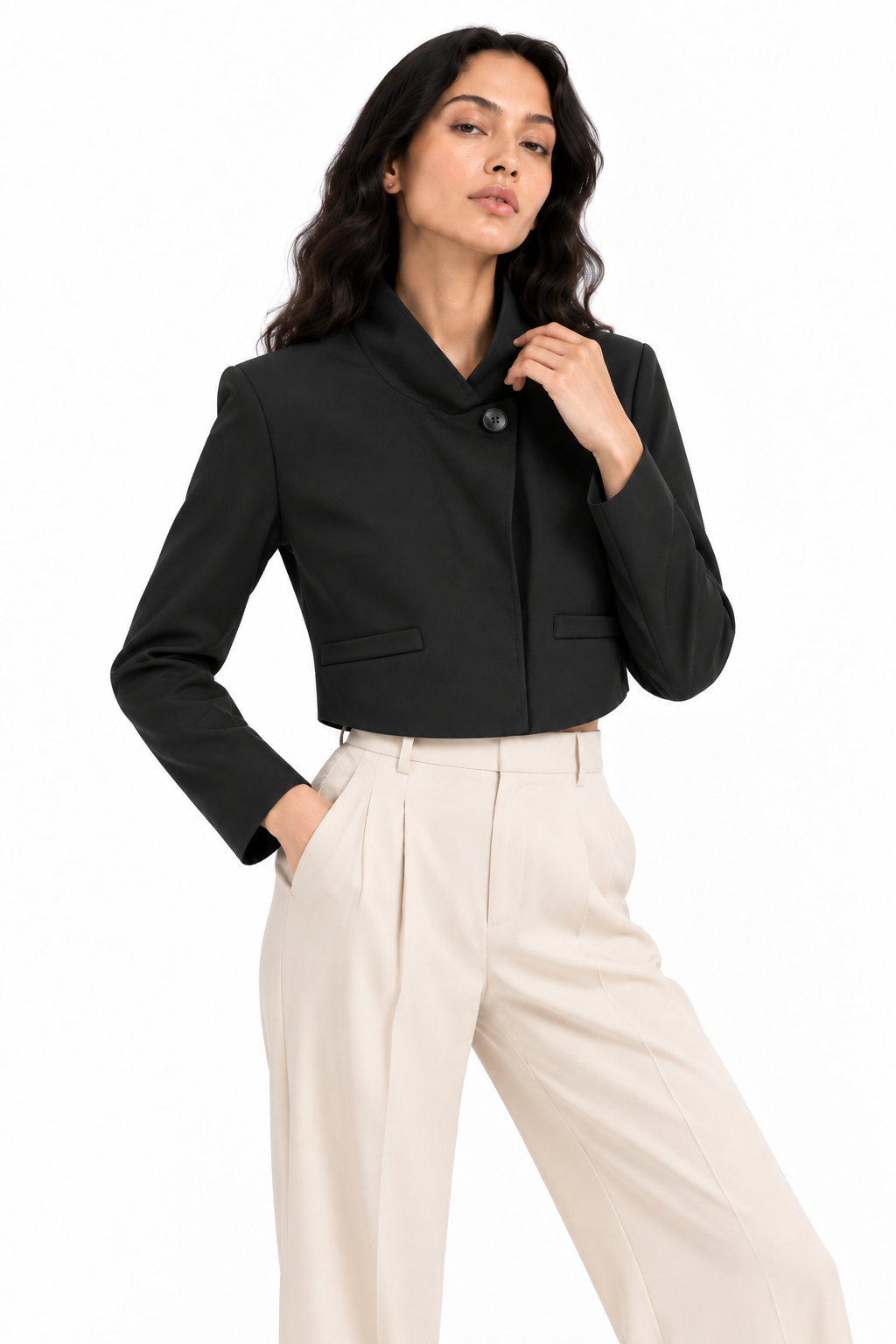 Giacca Cropped Nero