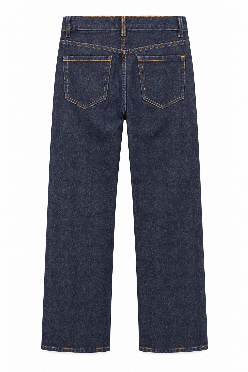 Jeans Straight Leg in Denim Blu Scuro