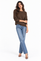 Maglione Girocollo Marrone