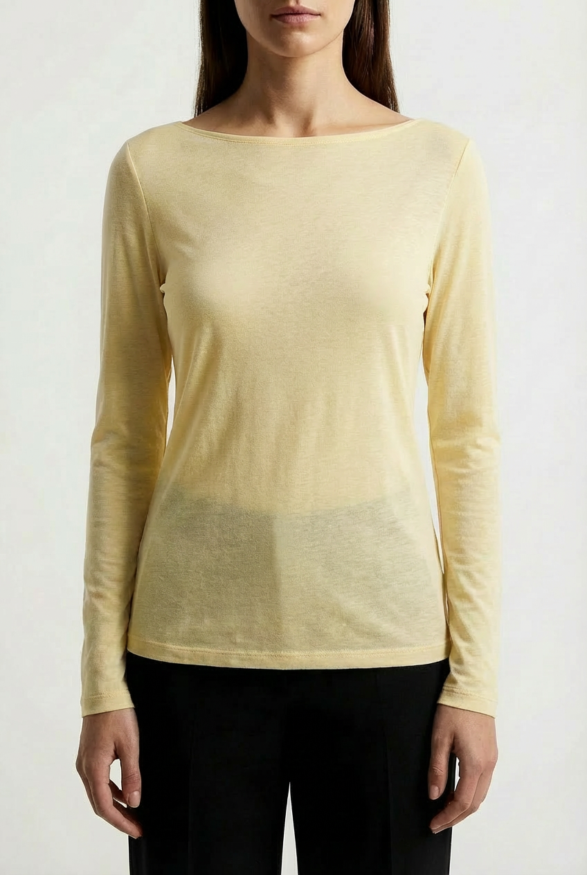 Maglietta leggera essenziale misto cashmere