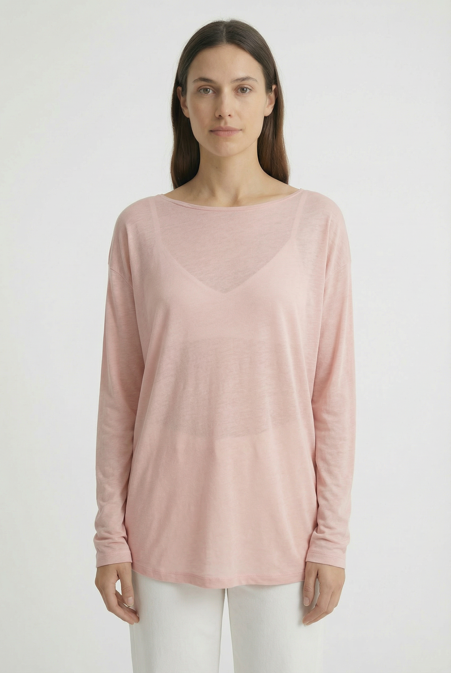 Maglietta essenziale semitrasparente