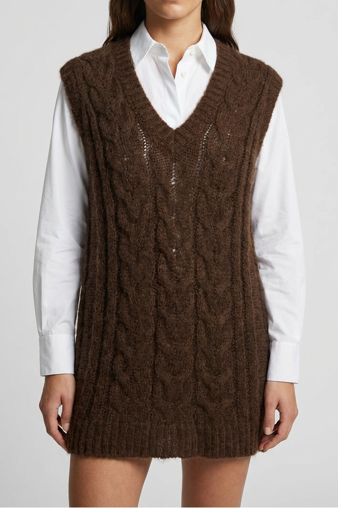 MOHAIR KNIT VEST