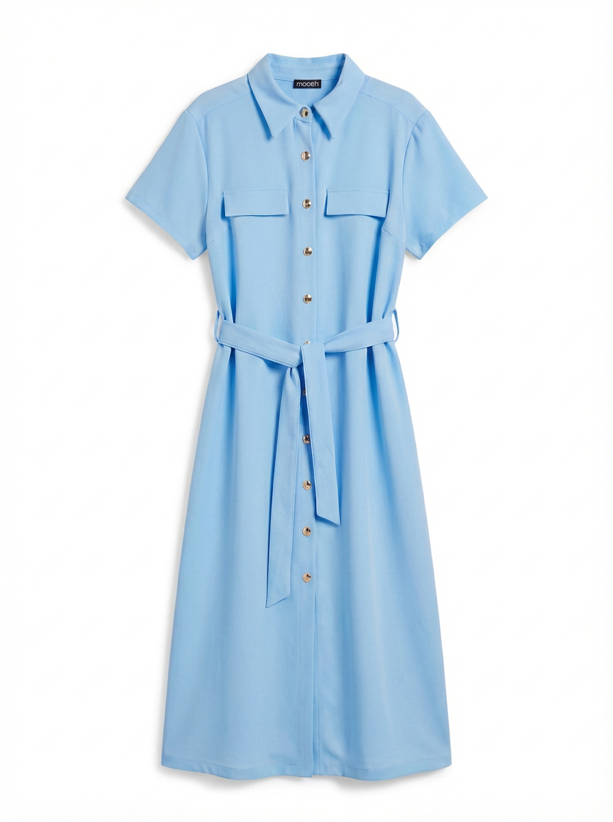 Abito Chemisier con Cintura