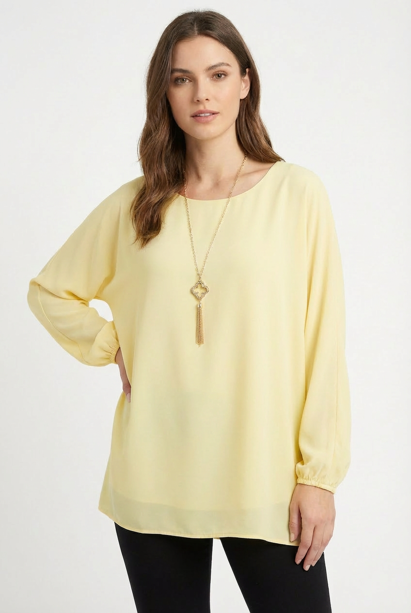 Georgette with matching necklace 