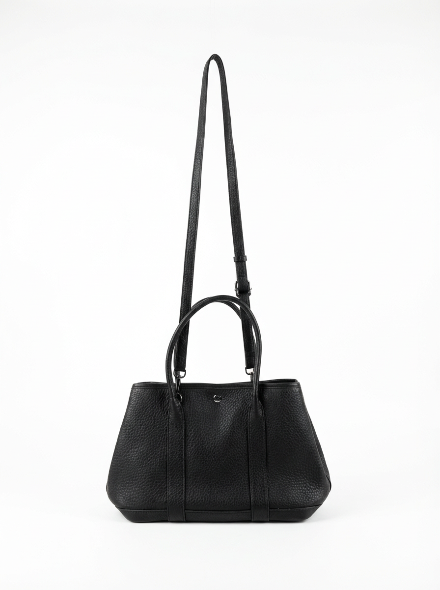 Hammered leather tote bag
