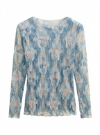 Maglia in Mesh Damascata