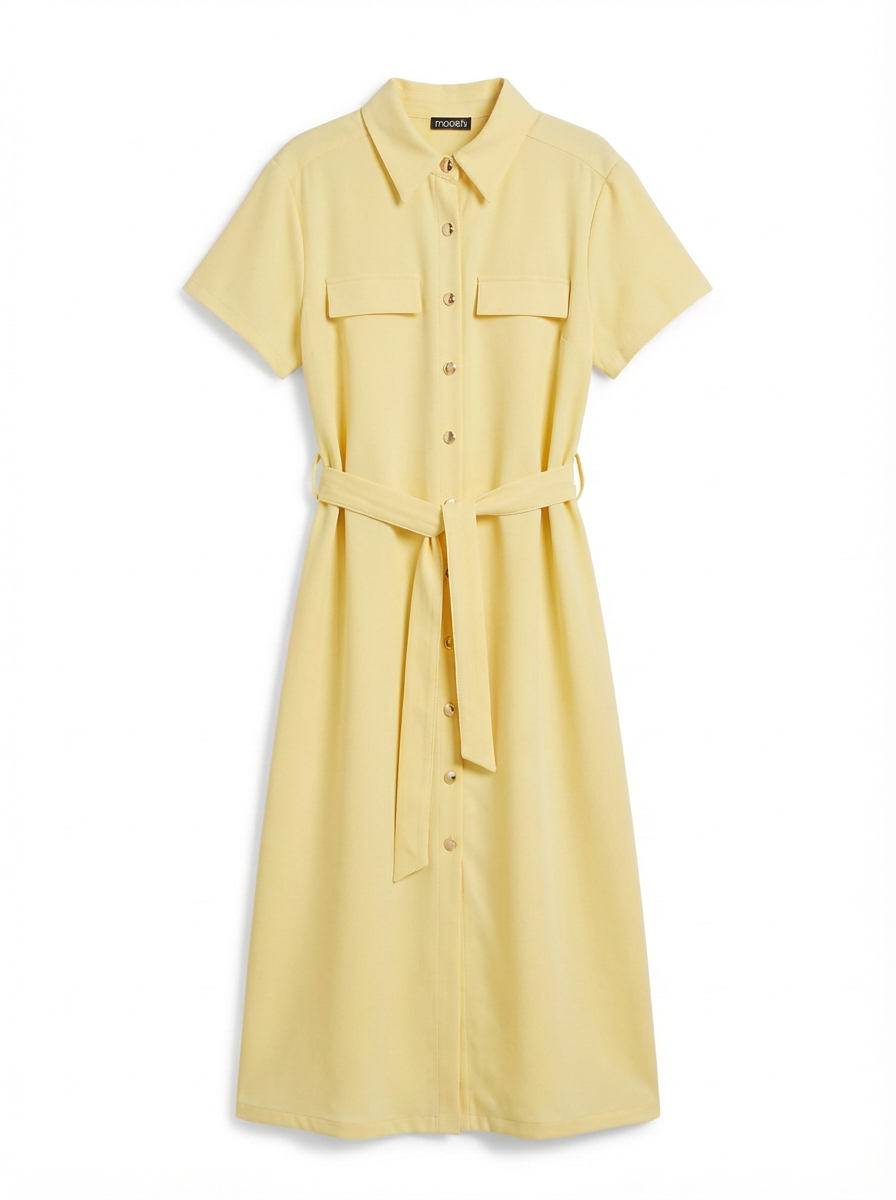 Abito Chemisier con Cintura