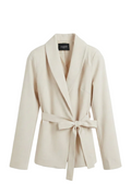 Giacca con chiusura a Fiocco Beige