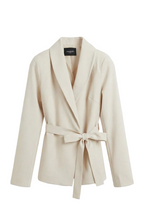Giacca con chiusura a Fiocco Beige