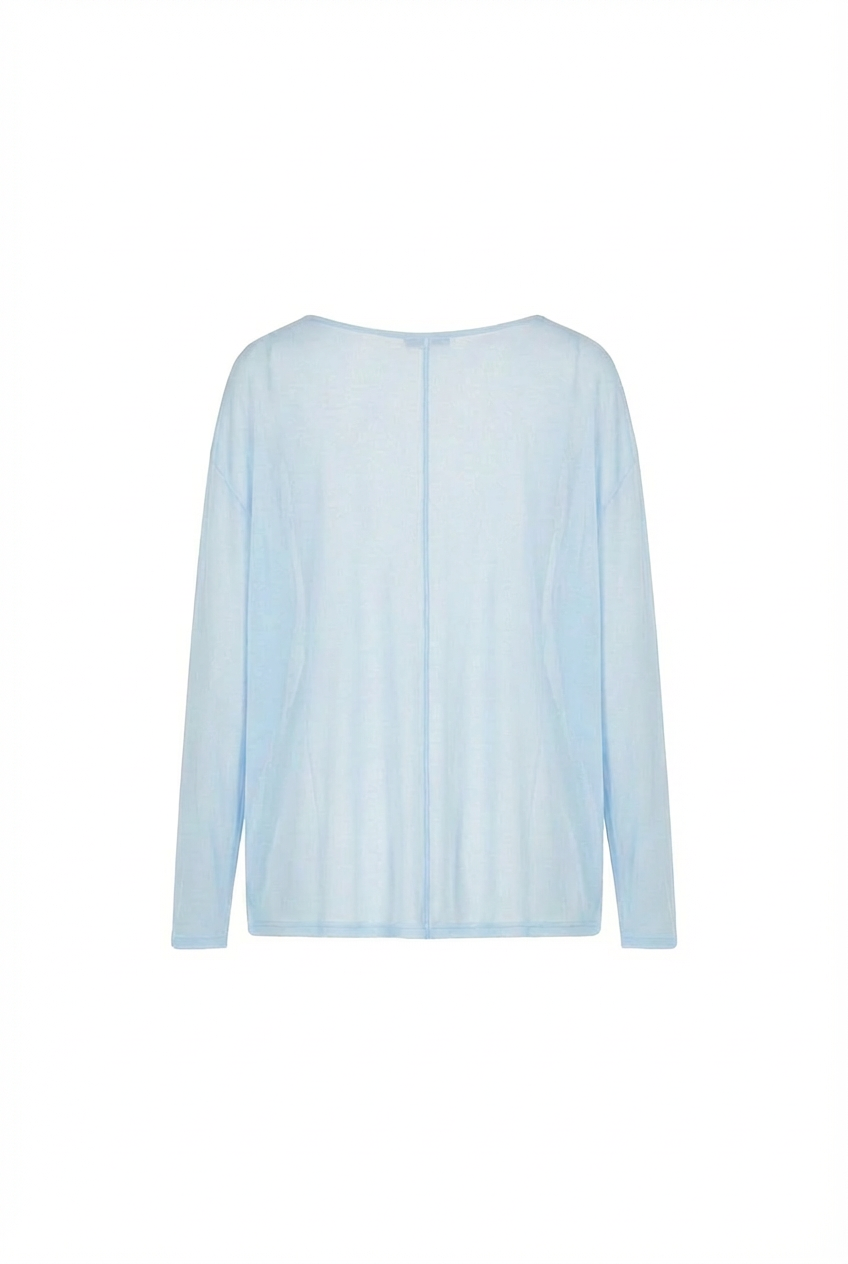 Maglietta essenziale semitrasparente