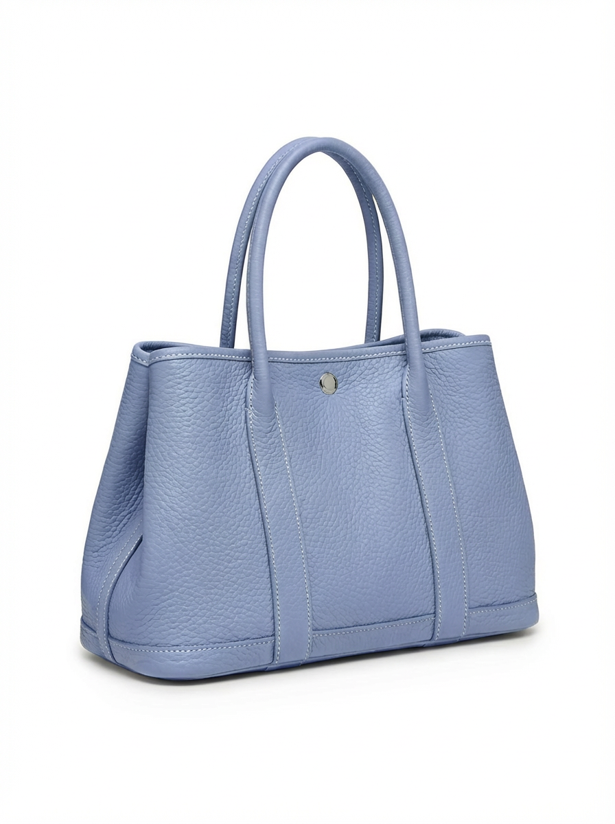 Hammered leather tote bag