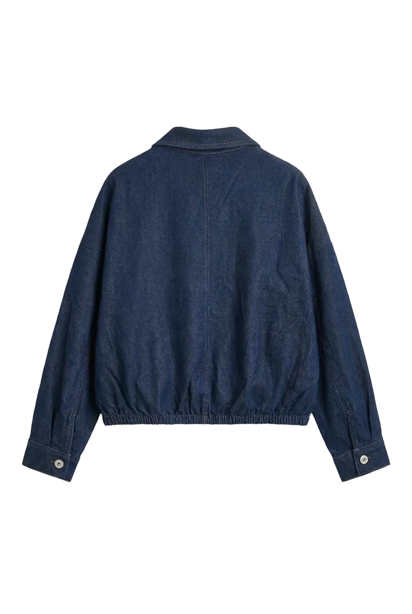 Giacca Crop in Denim