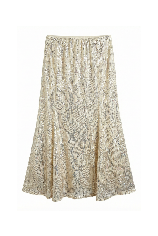 GONNA LUNGA CON PAILLETTES