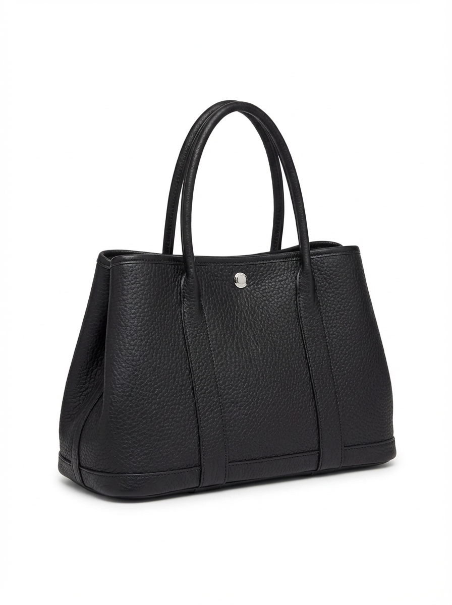 Hammered leather tote bag
