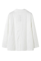Blazer Monopetto in Misto Lino