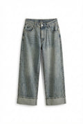 Jeans con Maxi risvolto