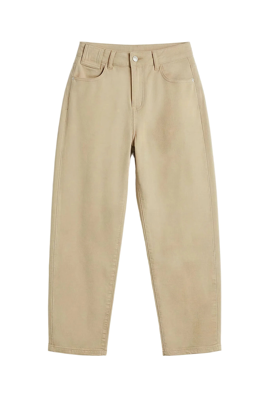 Beige Mom Fit Jeans