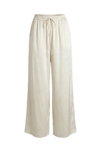 Pantaloni Wide Leg in Satin Fluido
